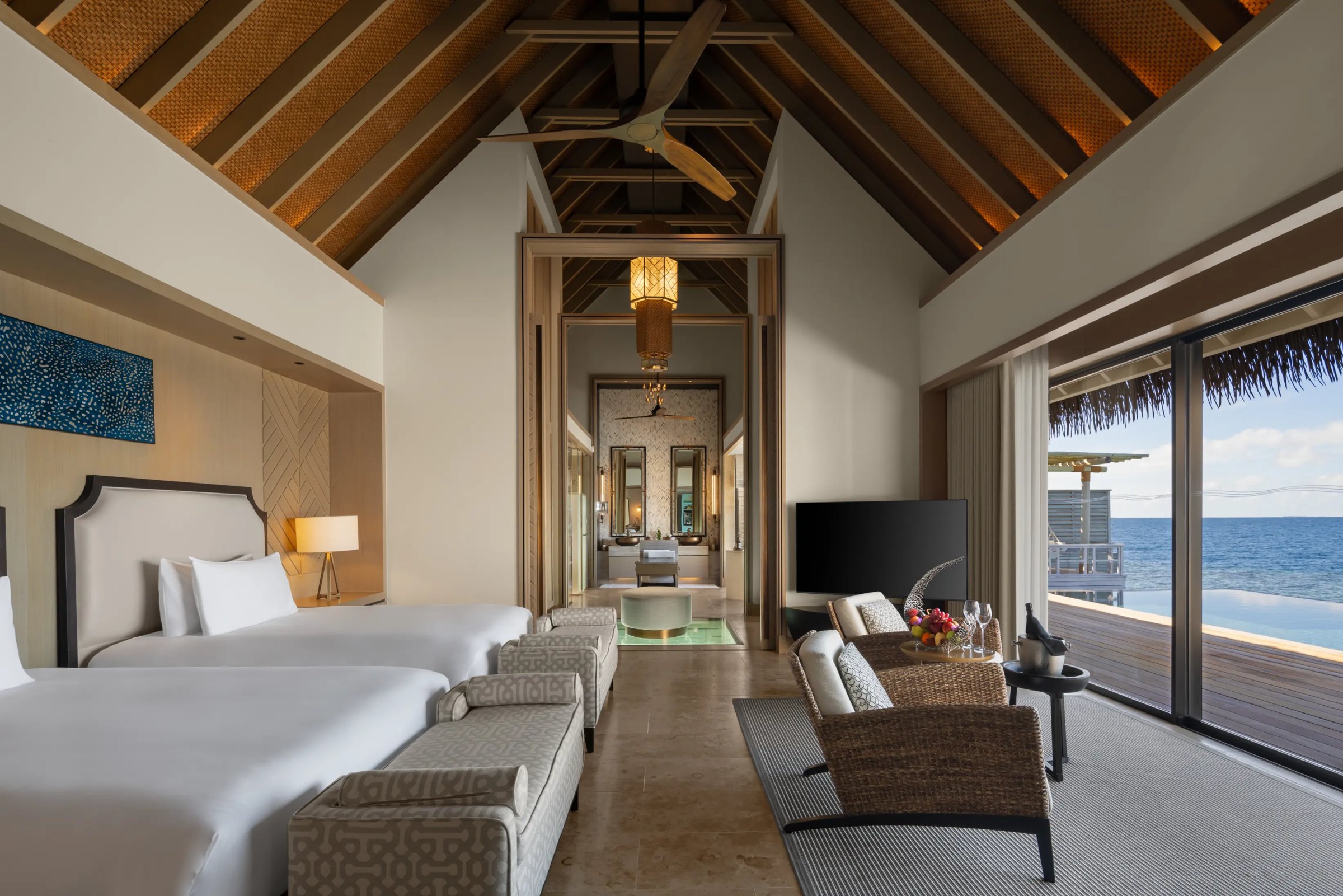 Two Queen Bedded Overwater Villa with Pool